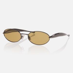 Bottega Veneta BV1386S Sunglasses In Silver/Yellow